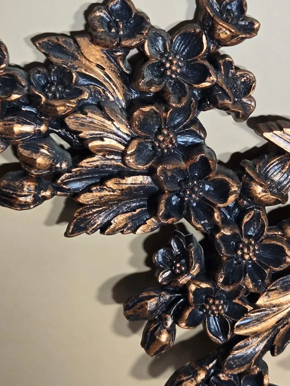 1970s Gold Bird Wall Plaques, Coppercraft Guild Branch Sculptures, MCM NOS